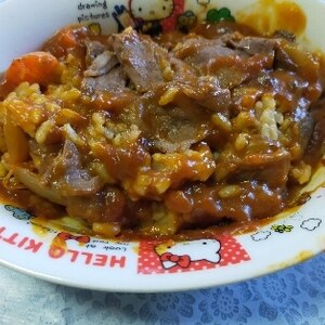 トマト缶ベースの体力増強カレー♪